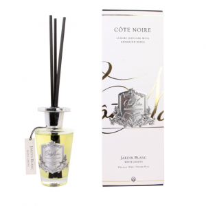 Cote Noire 150ml Diffuser Set – White Garden – Silver