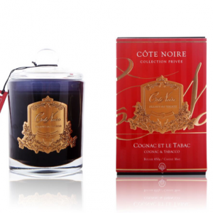 Côte Noire 185g Soy Blend Candle – Cognac & Tabacco – Gold