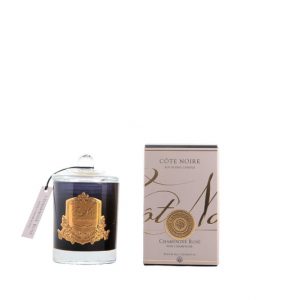 Côte Noire 450g Soy Blend Candle – Pink Champagne – Gold