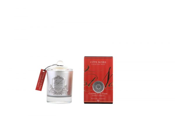 Côte Noire 185g Soy Blend Candle – Cognac & Tabacco – Silver