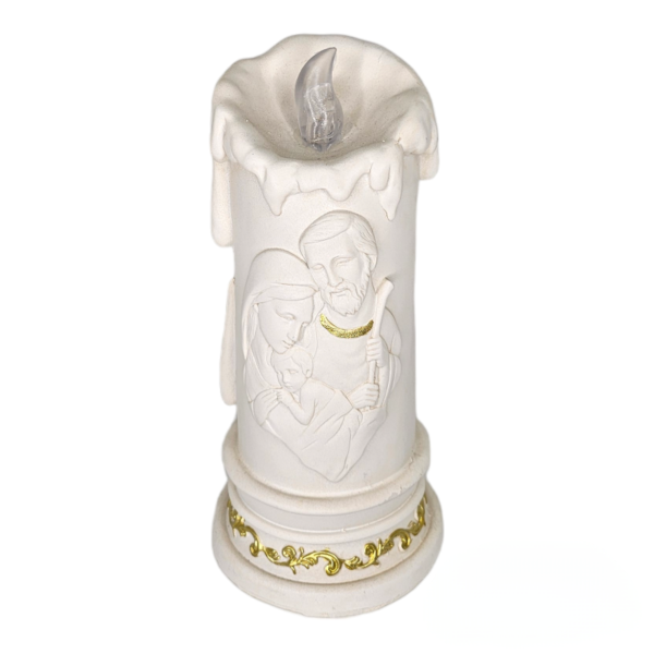 Jesus, Mary And Joseph Led Candle