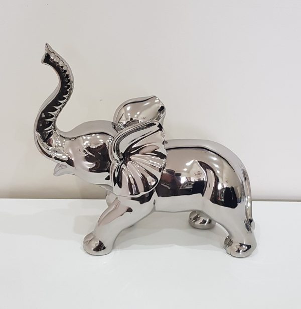 SILVER CHROME ELEPHANT