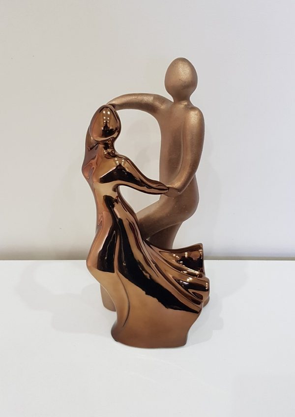 Dancing Brass Gold Couple