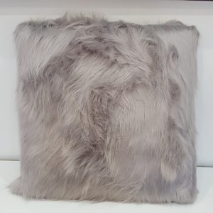 FAUX FUR ADORA CUSHION GREY 60cm x 60cm