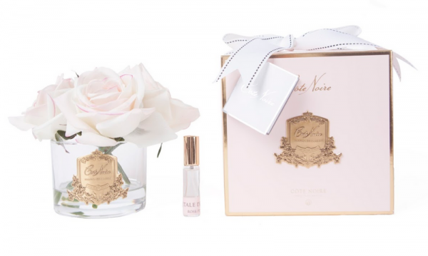 Cote Noire Perfumed Natural Touch 5 Roses – Clear – Pink Blush – Pink Box