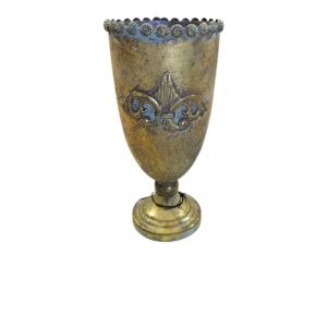 Alora Footed Metal Gold Vase
