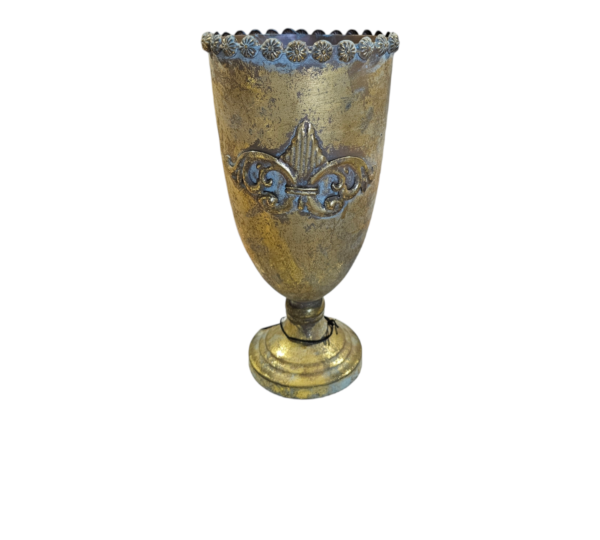 Alora Footed Metal Gold Vase