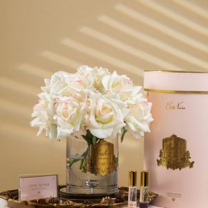 Cote Noire – Luxury Grand Bouquet – Gold badge – Pink Plush – Pink box