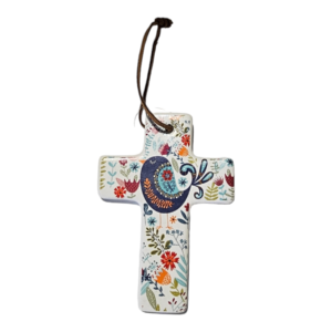 Hanging Cross Bird Garden Small