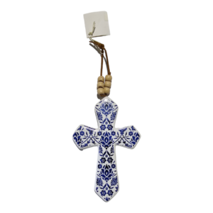 Hanging Cross W/Beads Motif Small