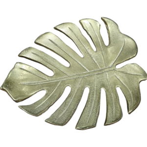 Monsteria Leaf Metal Plate Gold