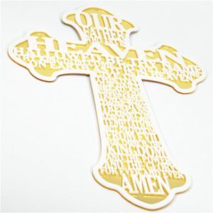 Elegant Cut-out Orthodox Cross Gold