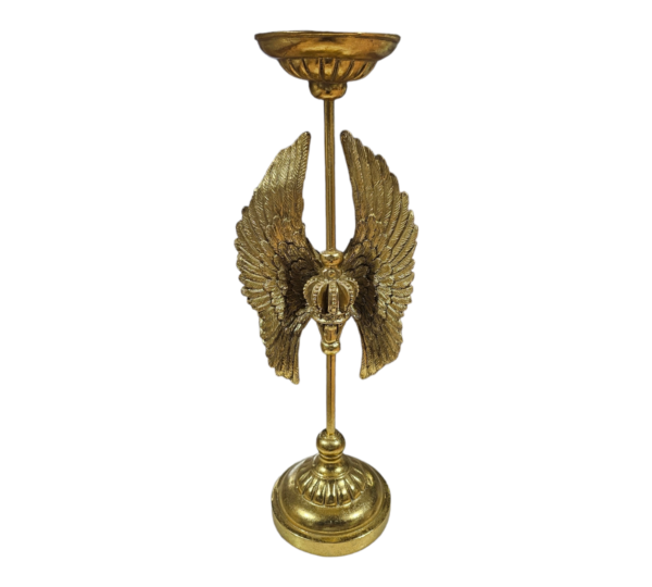 Gold Safari Wings Candle Holder