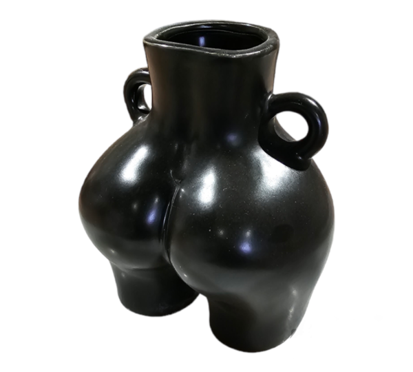 Ceramic Booty Pot Black