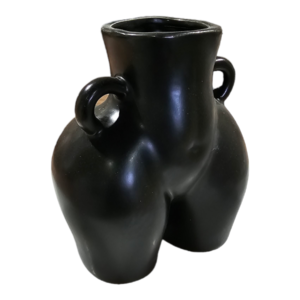 Ceramic Booty Pot Black