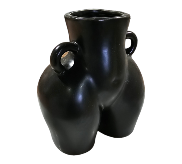 Ceramic Booty Pot Black