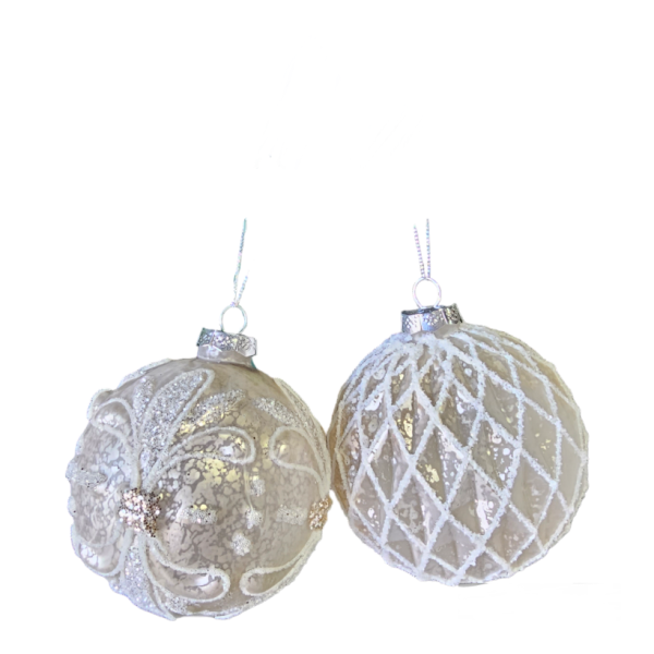 Champagne Glass Bauble10cm S1