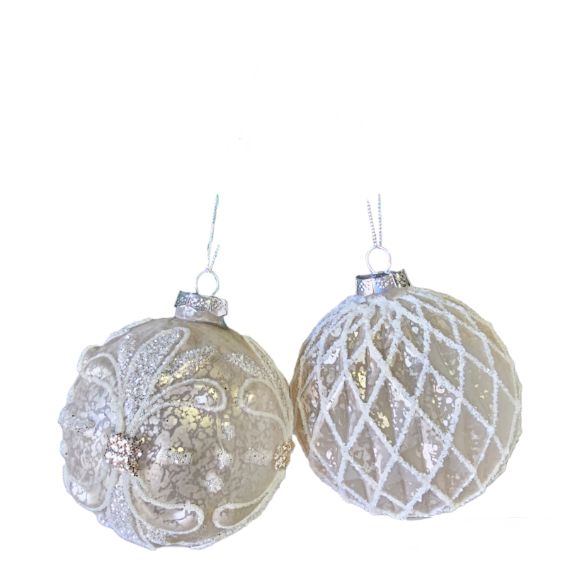 Champagne Glass Bauble10cm S2