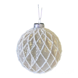 Champagne Glass Bauble10cm S1