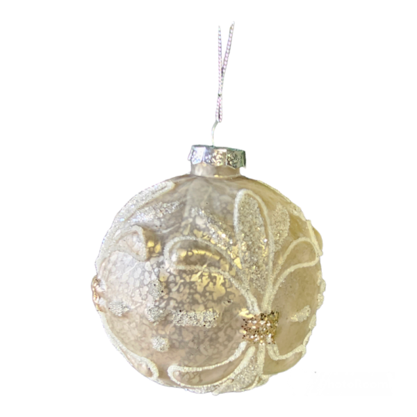 Champagne Glass Bauble10cm S2