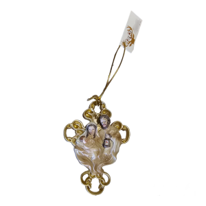 Holy Family On Cross Tree Ornament