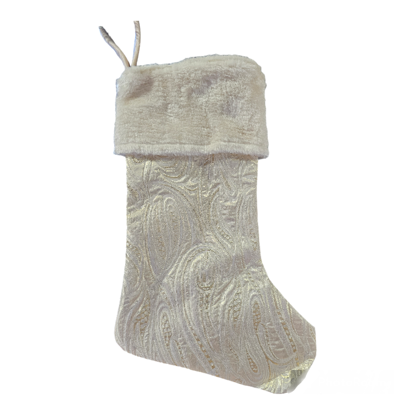 Champagne Velour Christmas Stocking – Layoun Interiors