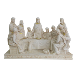 Elegant Last Supper Resin Figurine Small – Handcrafted Religious Décor