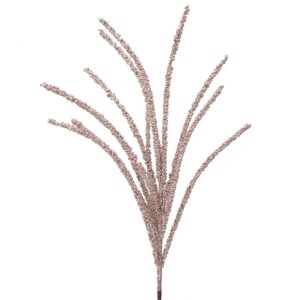 Glittered Twig Spray – Champagne Gold