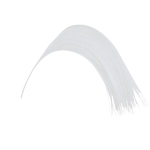 Elegant White Curved Drop Spray – Modern Decorative Accent