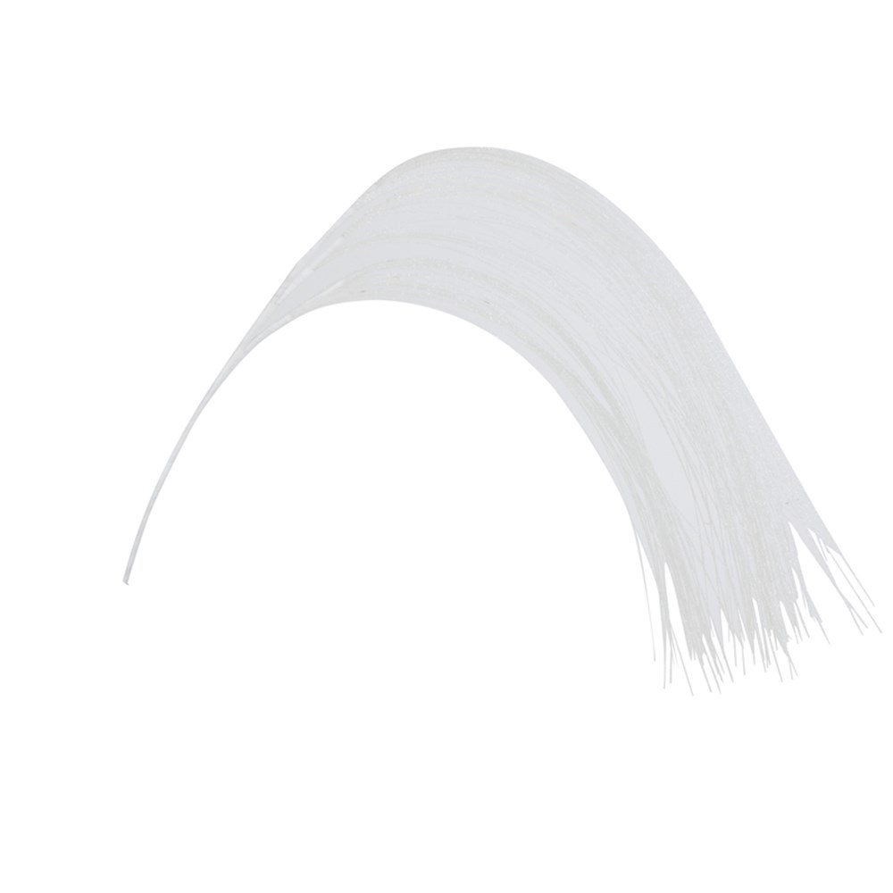 Elegant White Curved Drop Spray – Modern Decorative Accent