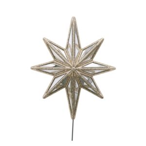 Glamorous Mirrored Star Tree Topper