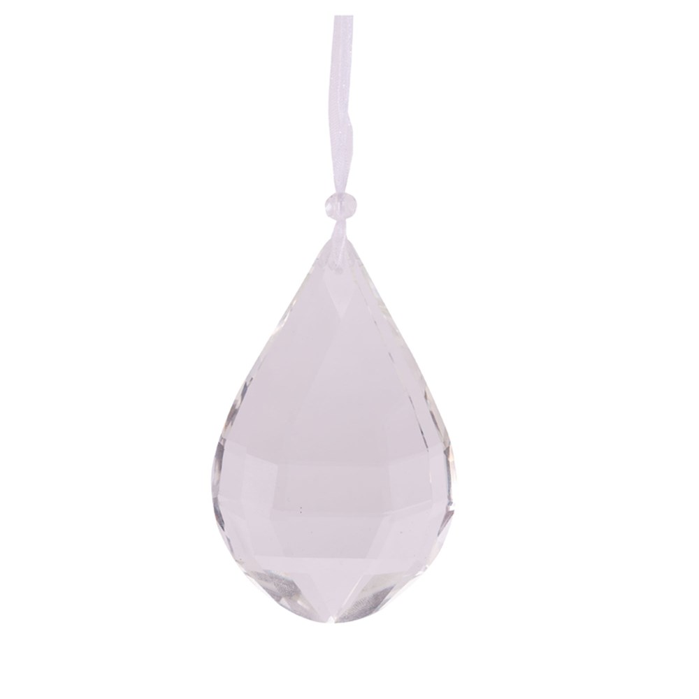 Elegant Crystal Teardrop Ornament