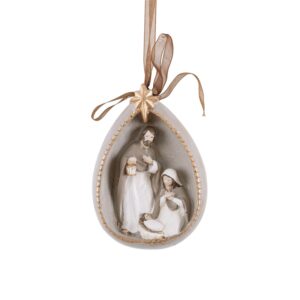 Elegant Nativity Scene Ornament
