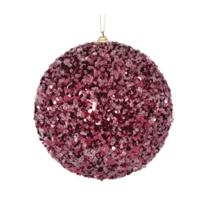 XL Burgundy Crystal Bauble