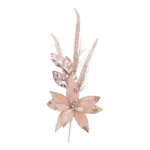 Champagne Poinsettia Bunch 70cm