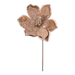 Champagne Gold Magnolia Stem 35cm