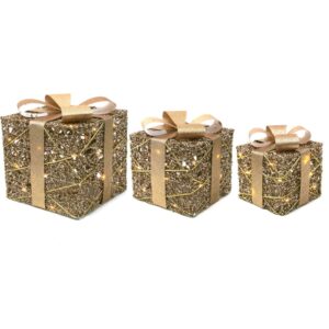 Led Light Up Champagne Gift Box Set 3