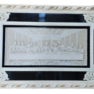 The Last Supper 3D Wall Art – White With Mirrored Frame